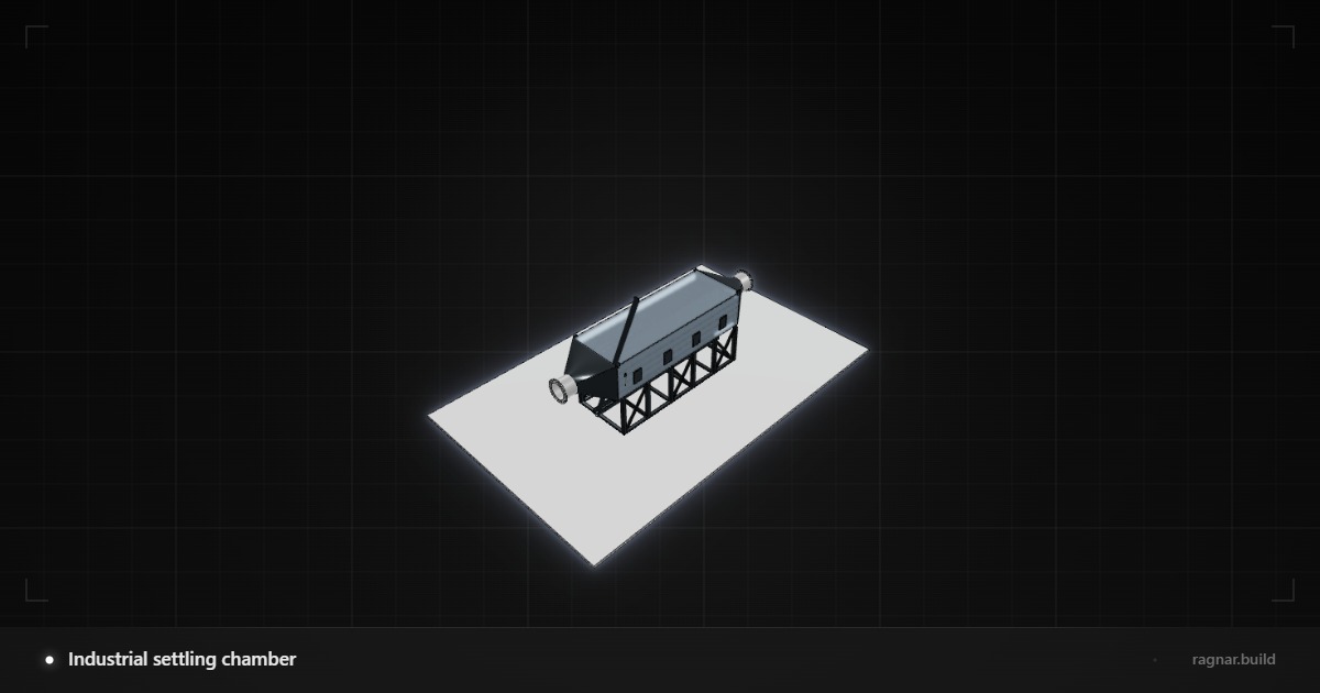 Industrial settling chamber