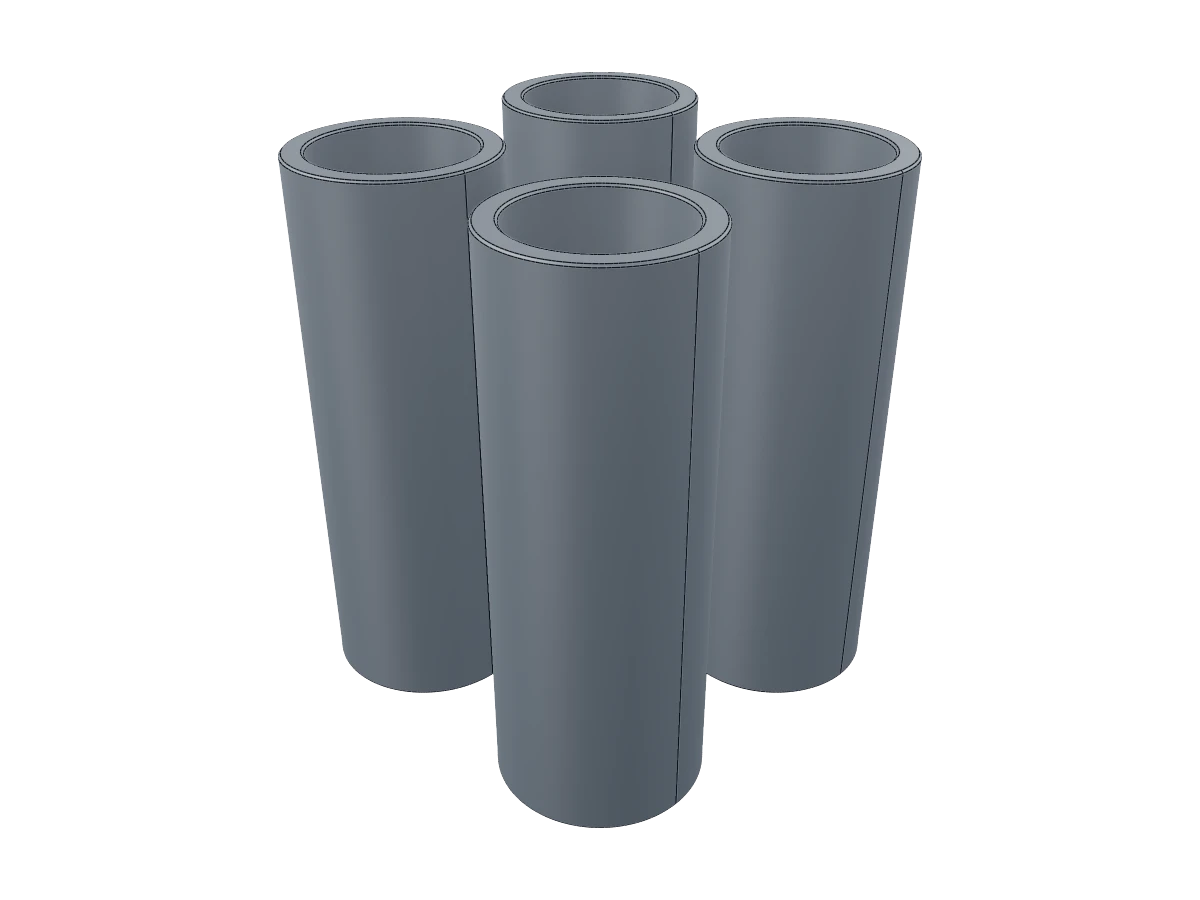 Cylinder Table Feet Extensions