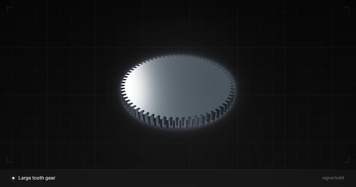 Large tooth gear