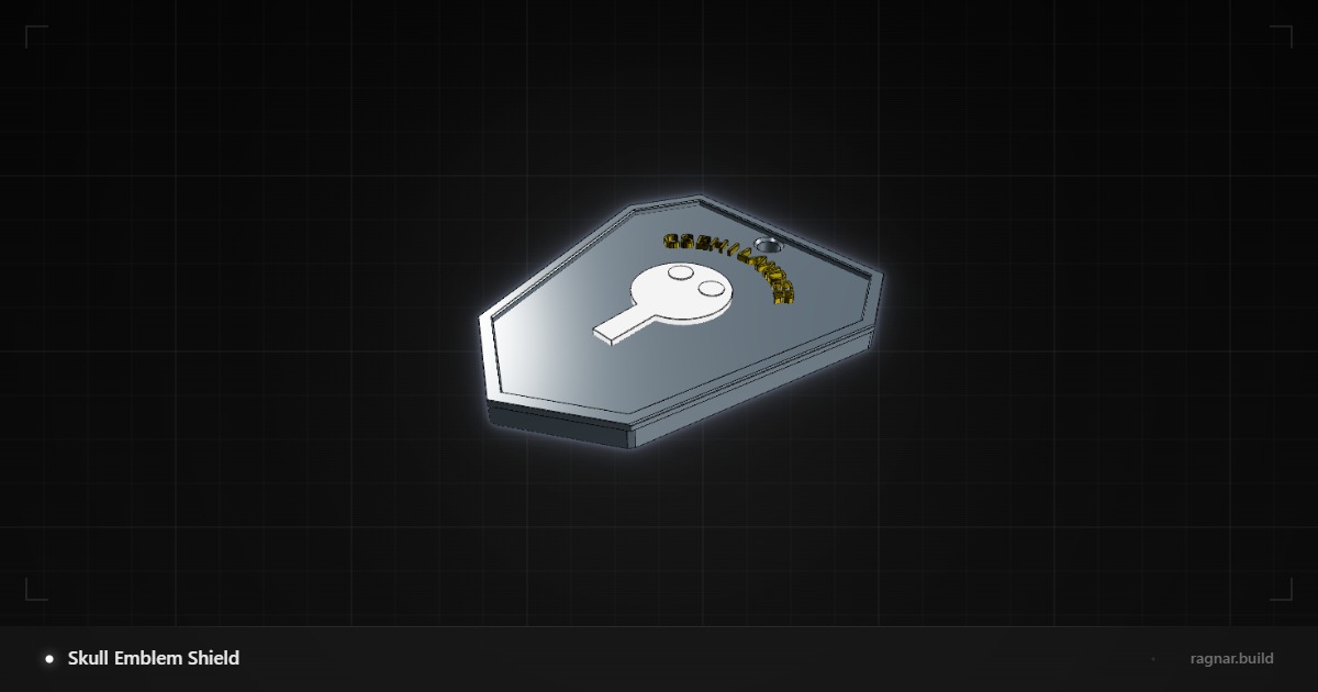 Skull Emblem Keychain