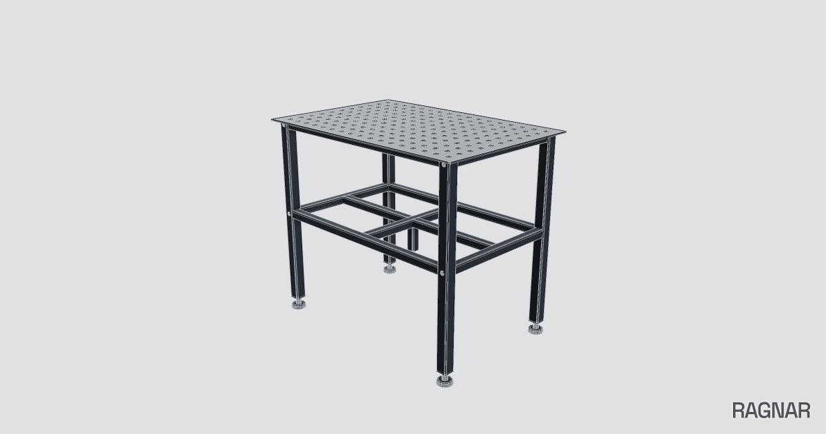 Heavy-duty welding workbench