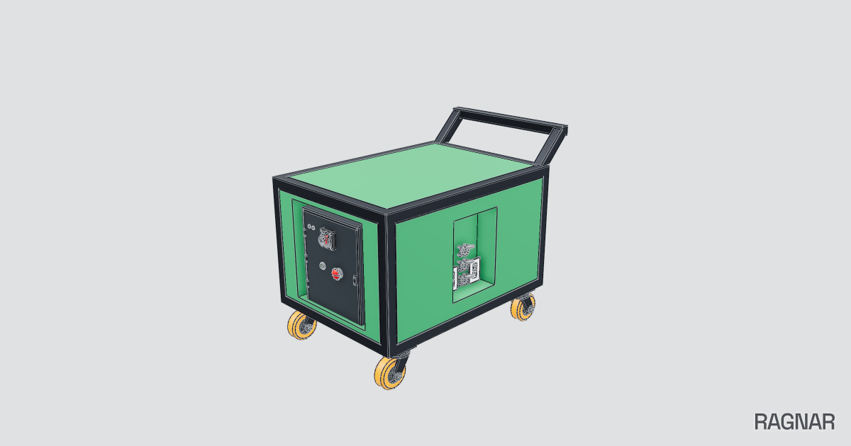 Heavy Duty Phase Converter Cart