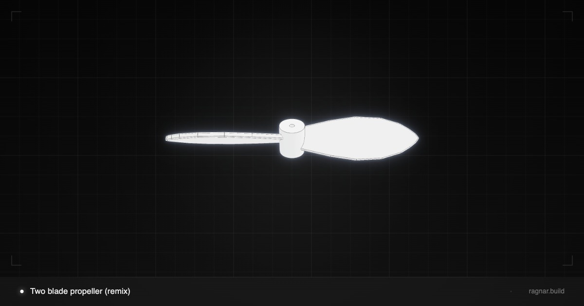 Added second larger propeller