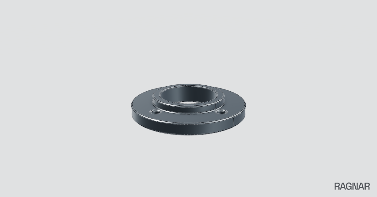 Circular pipe flange