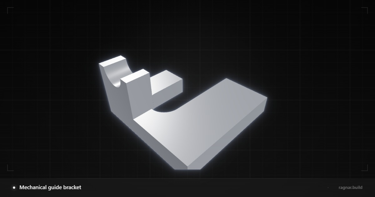 Mechanical guide bracket