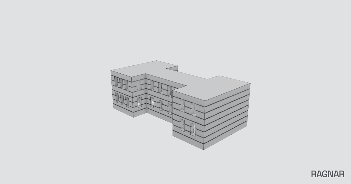 Brick Building Model