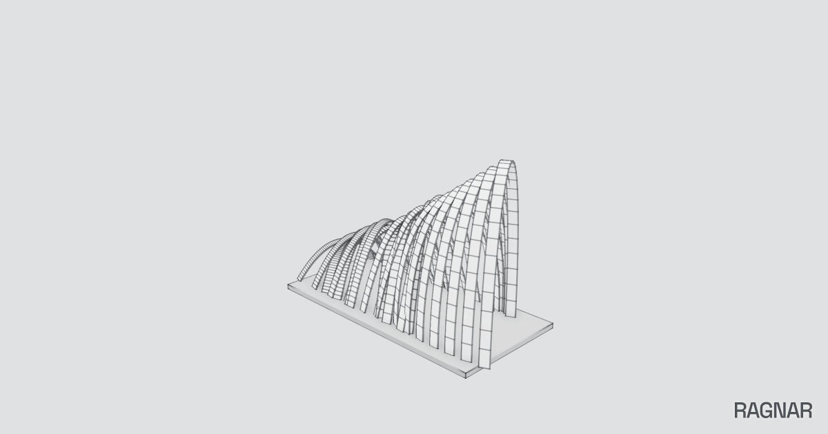 Arched Ribbon Pavilion