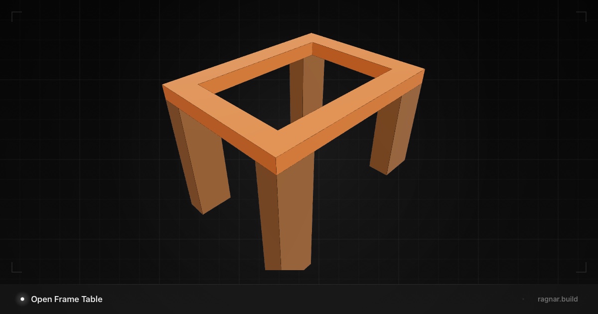 Open Frame Table
