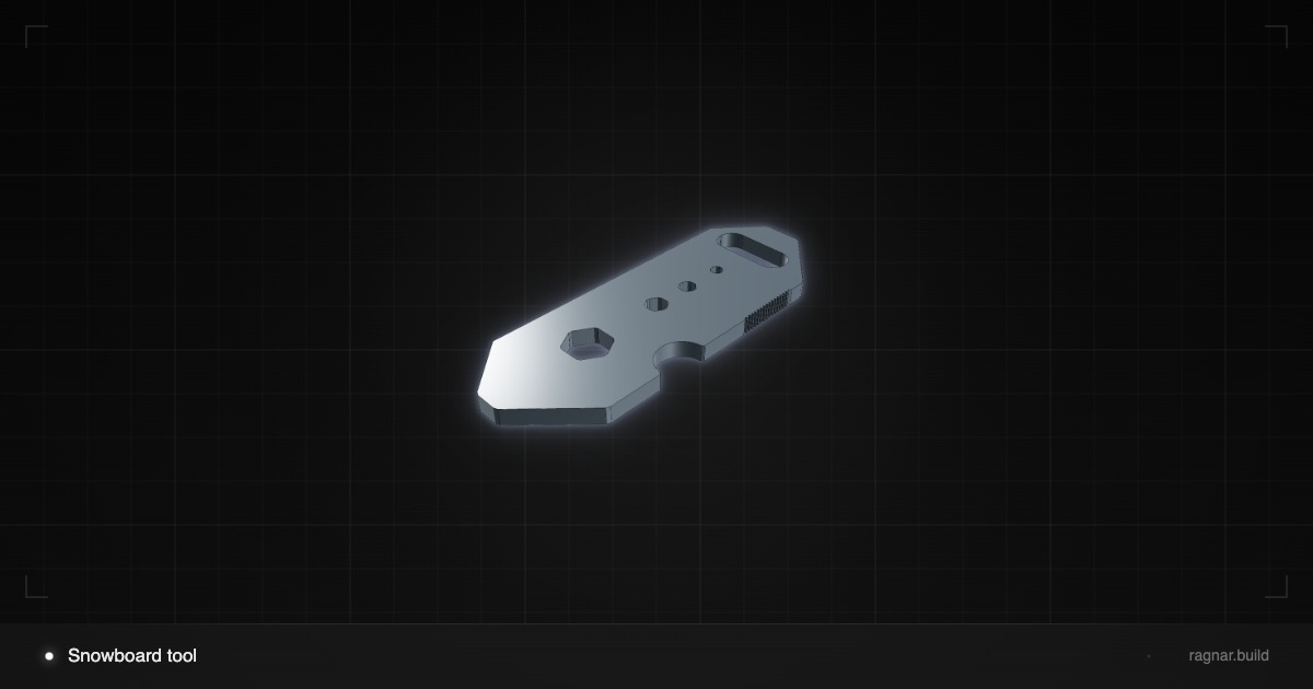 Snowboard tool