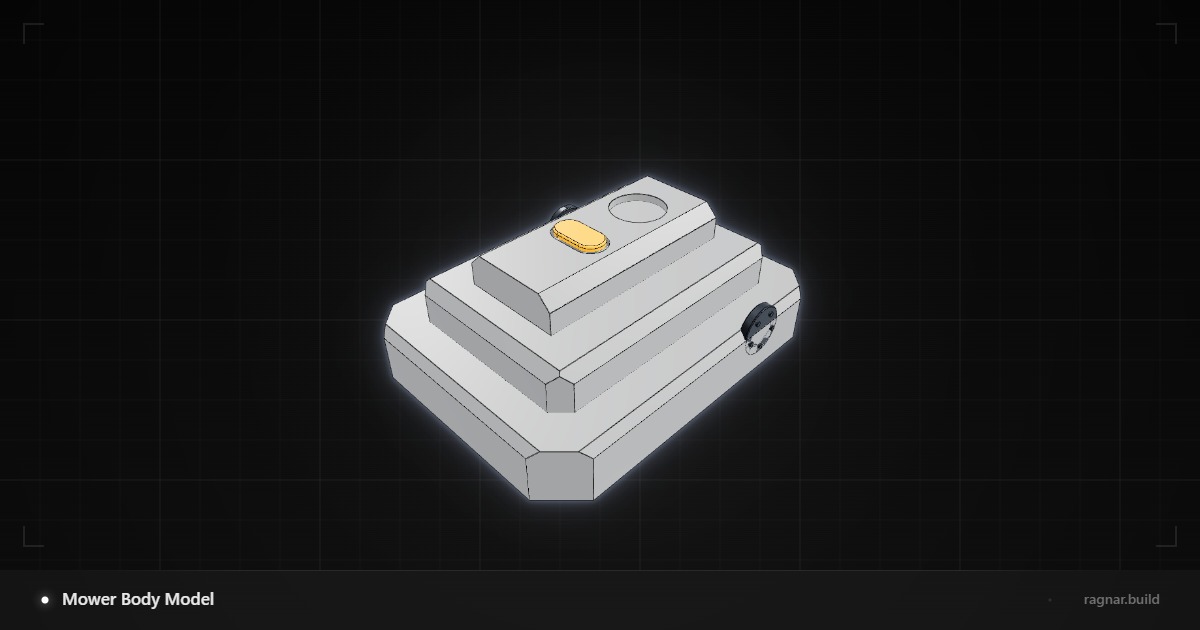 Robotic lawnmower chassis