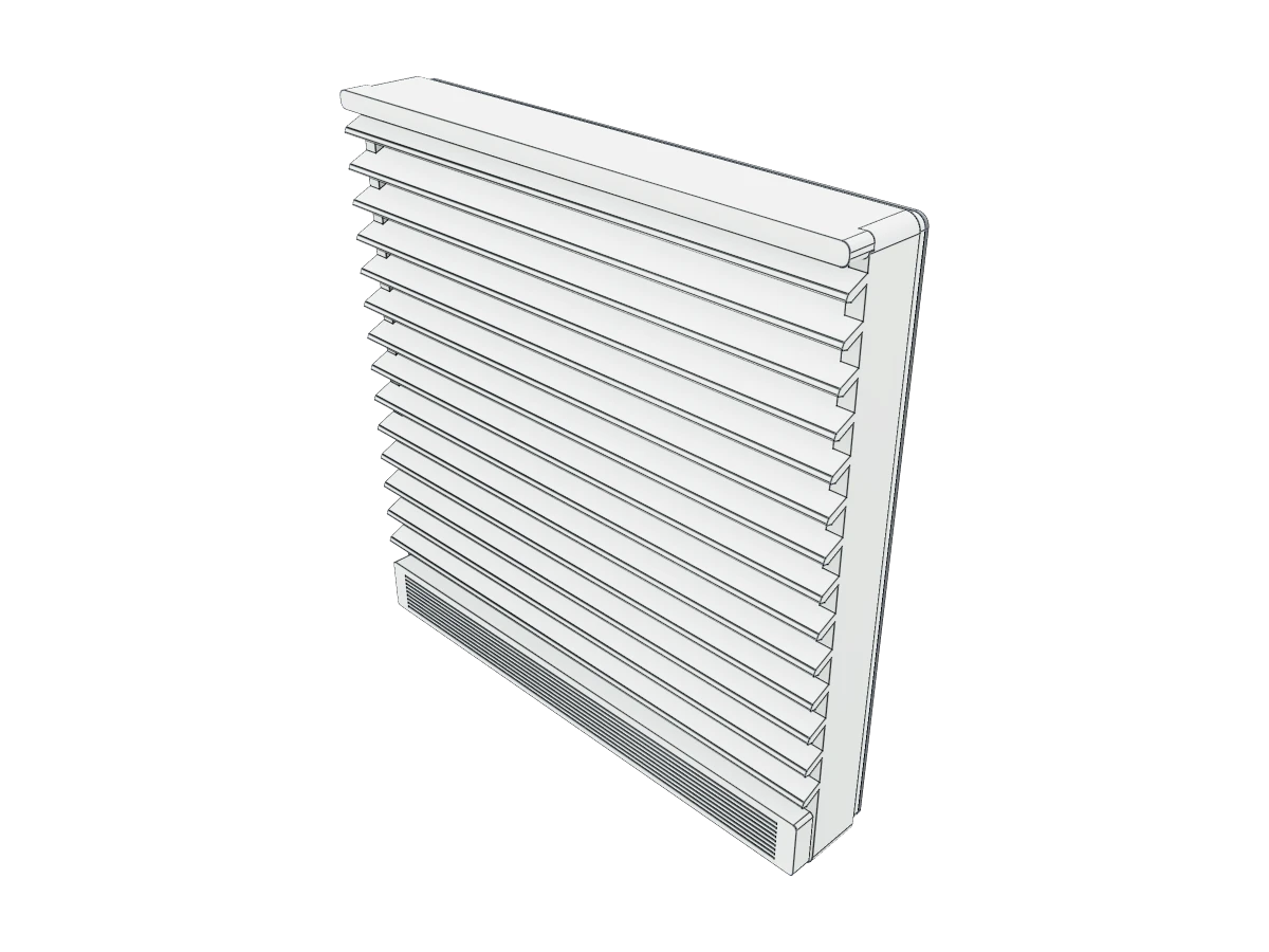 Louvered Vent Filter Assembly