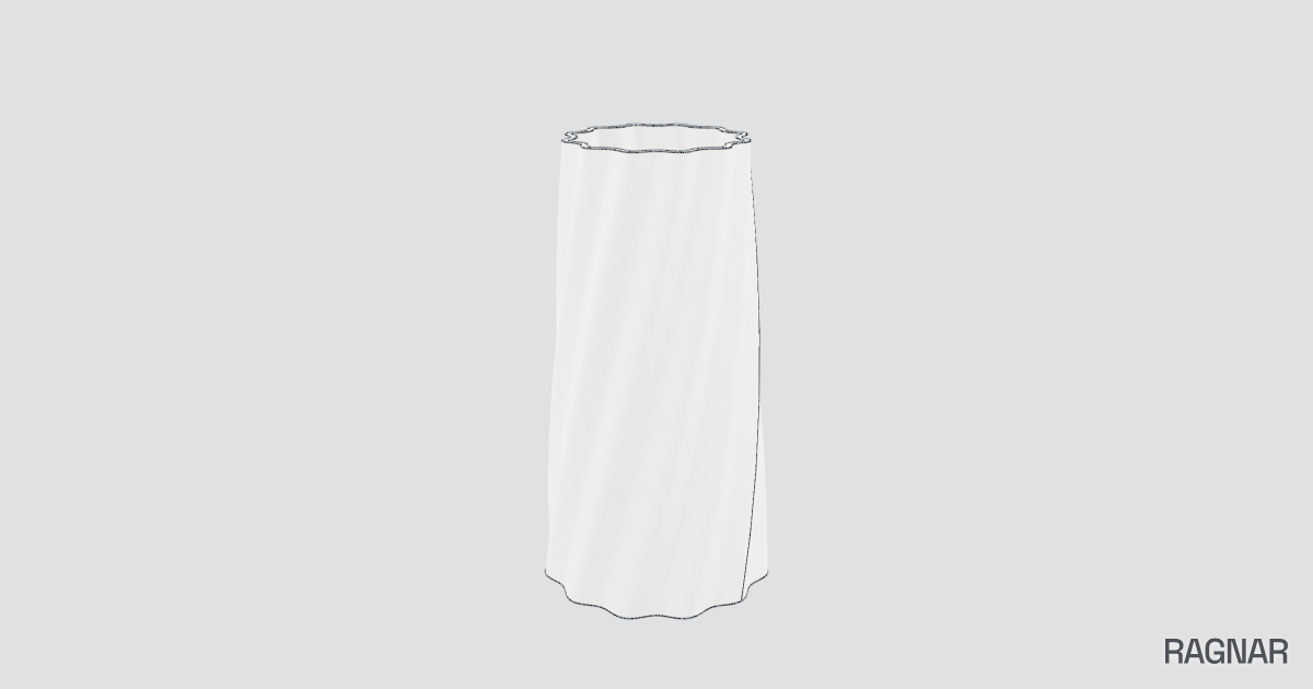 Twisted fluted vase