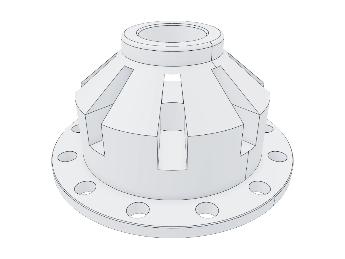 Slotted Flanged Hub