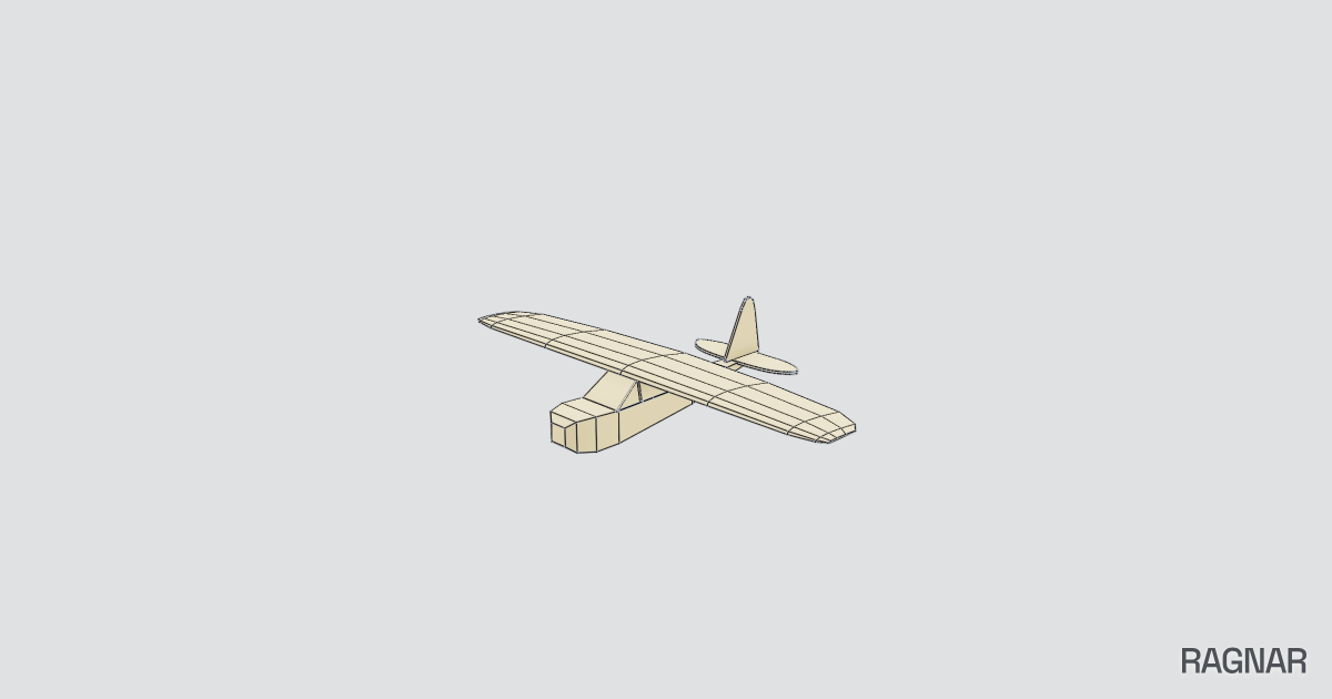 Balsa Wood Model Airplane