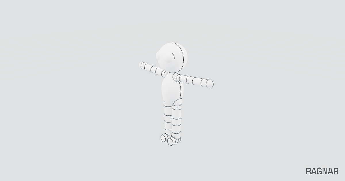 Stylized Humanoid Figure