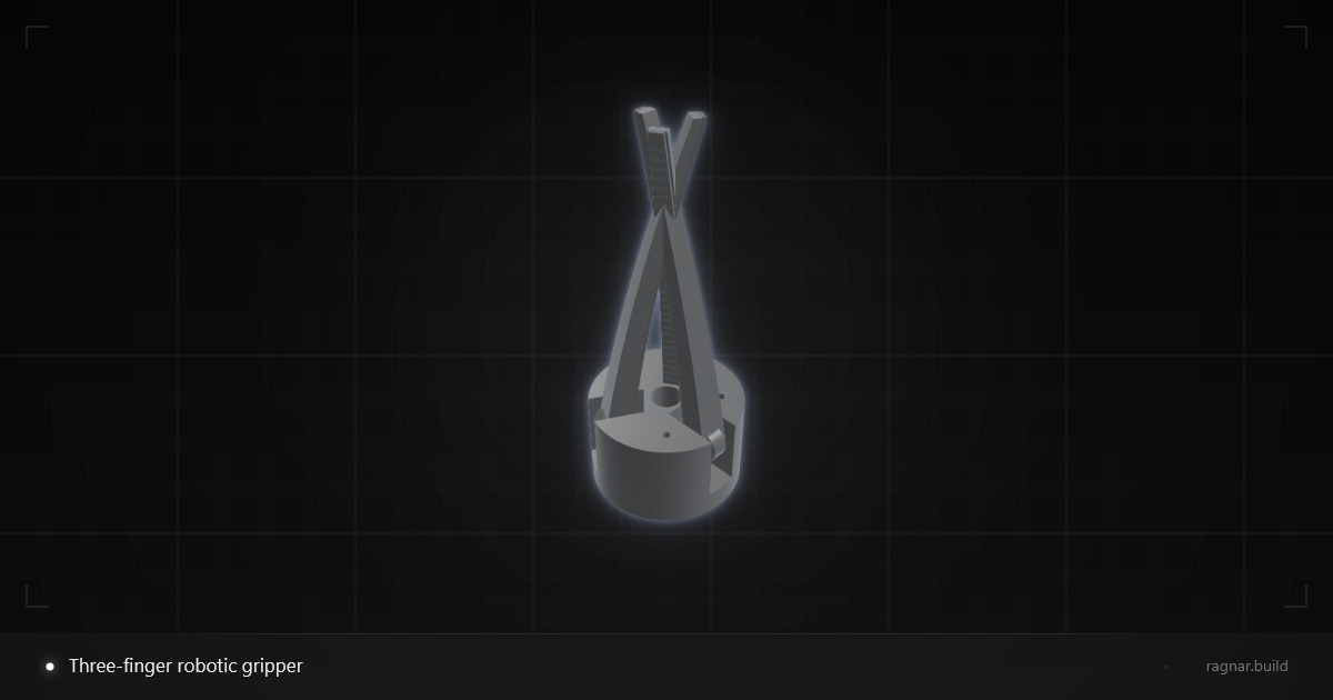 Three-finger robotic gripper