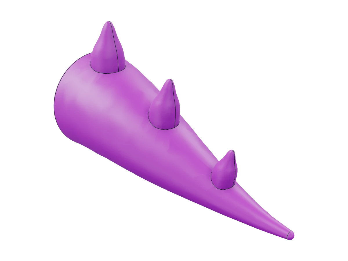Curved Circular Cute Tail