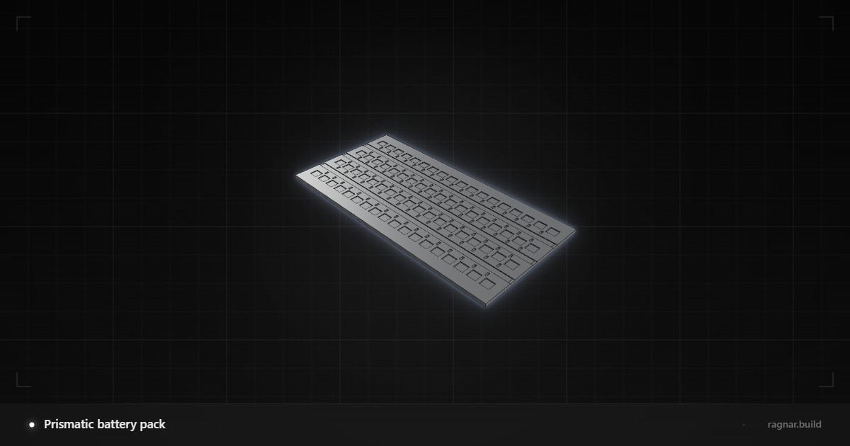 Prismatic battery pack