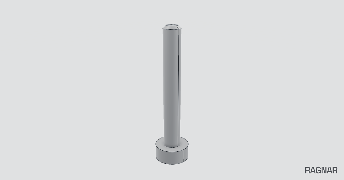 Smooth axle pin
