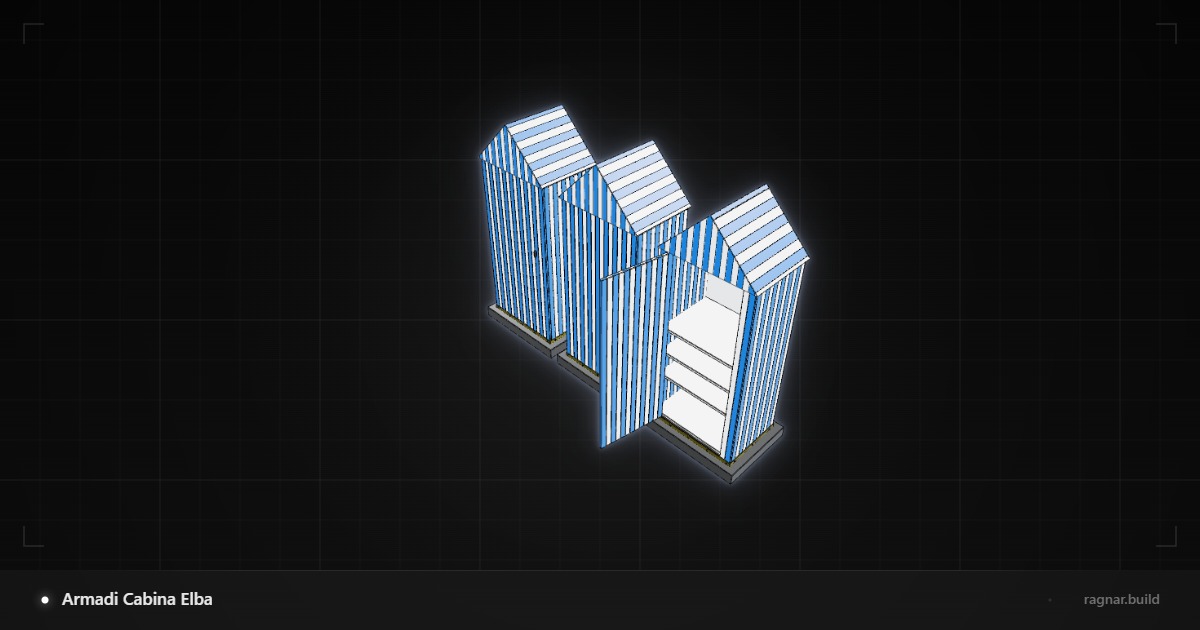 Striped Beach Hutch