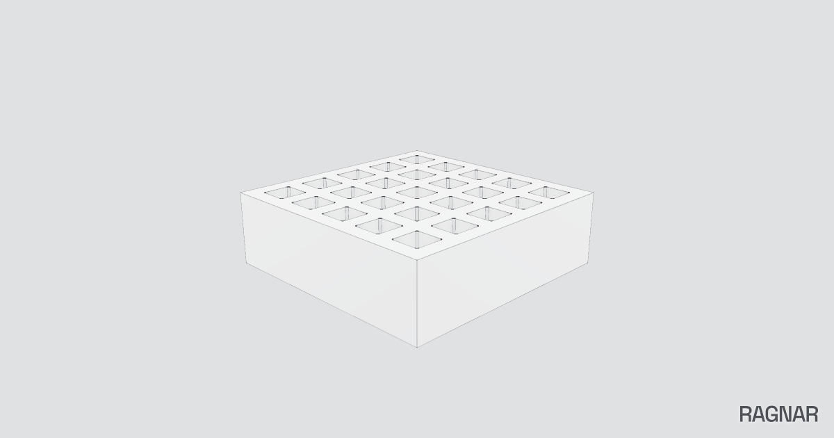 Square pocket block