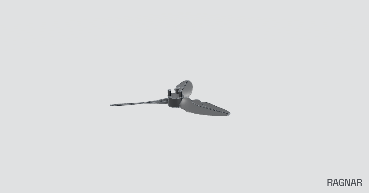 Small tri-blade propeller