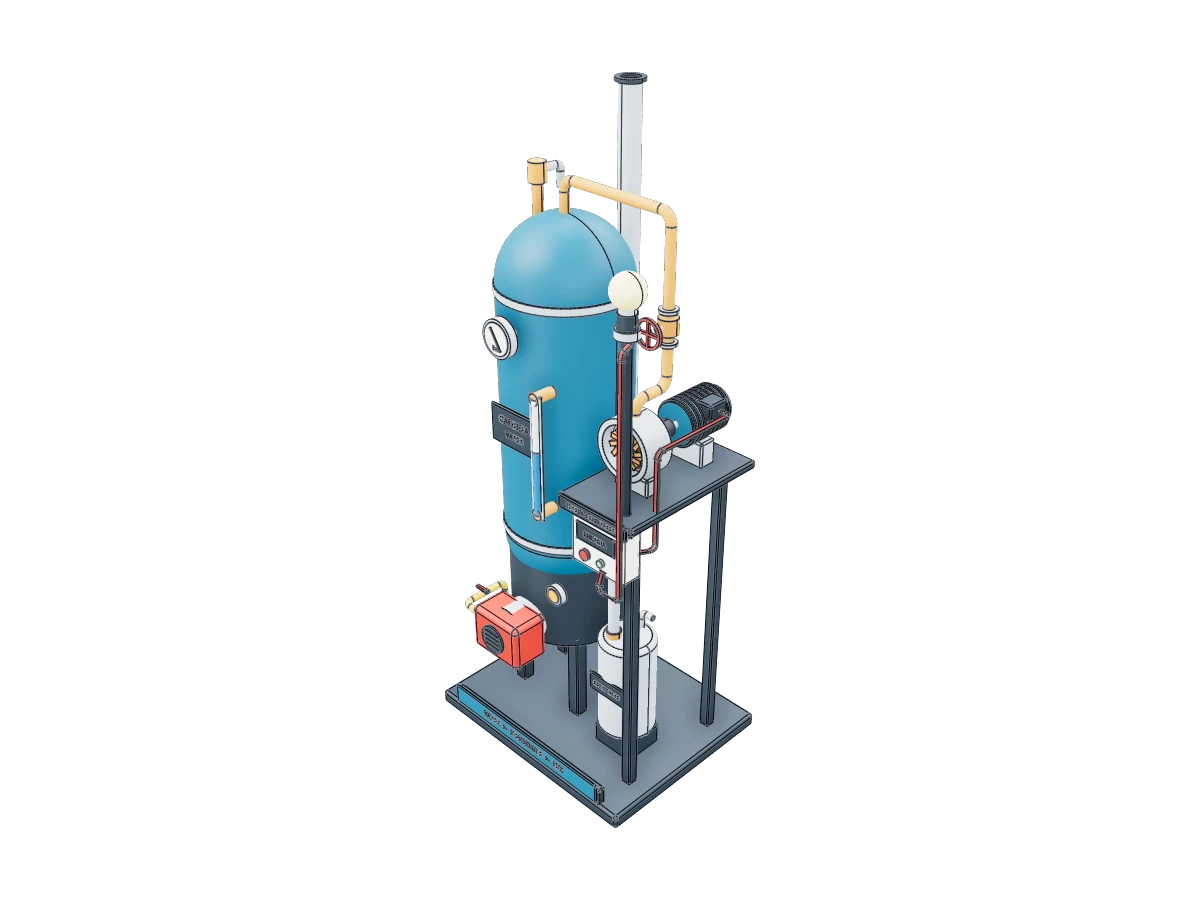 Caldera Productora Energía