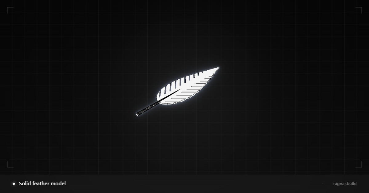 Detailed Bird Feather