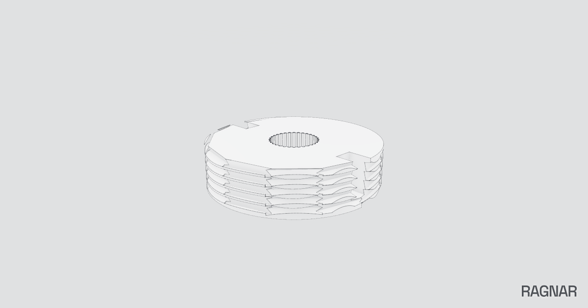 Threaded cable pulley