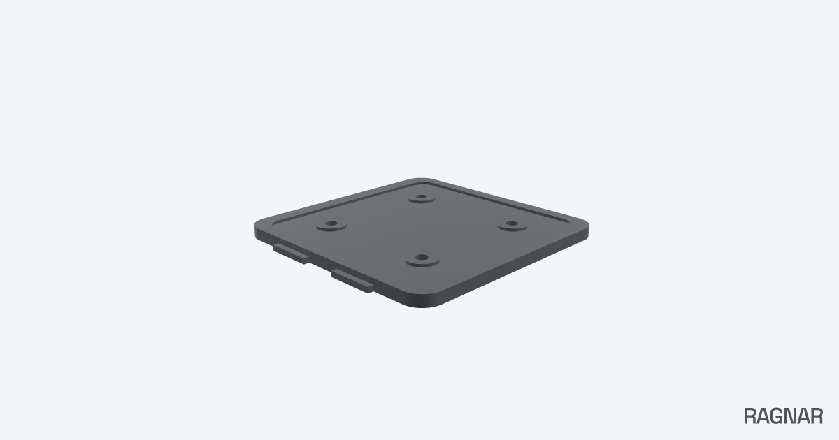 Plastic enclosure lid