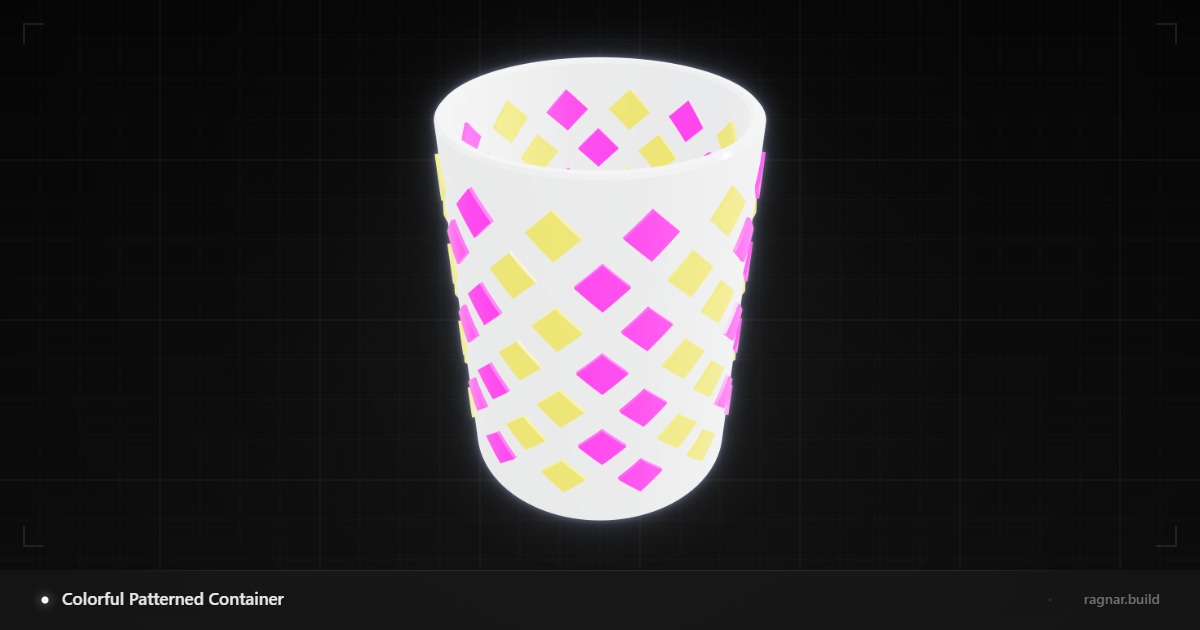 Colorful Patterned Container