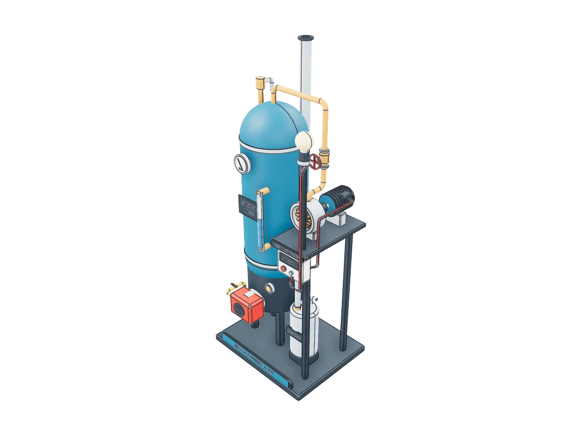 Caldera Productora Energía