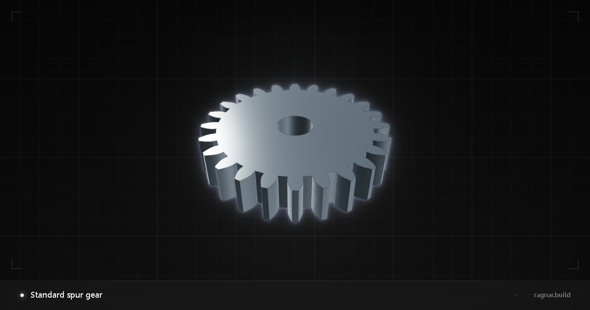 Standard spur gear
