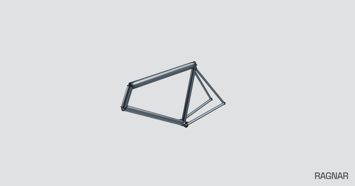 Steel bicycle frame