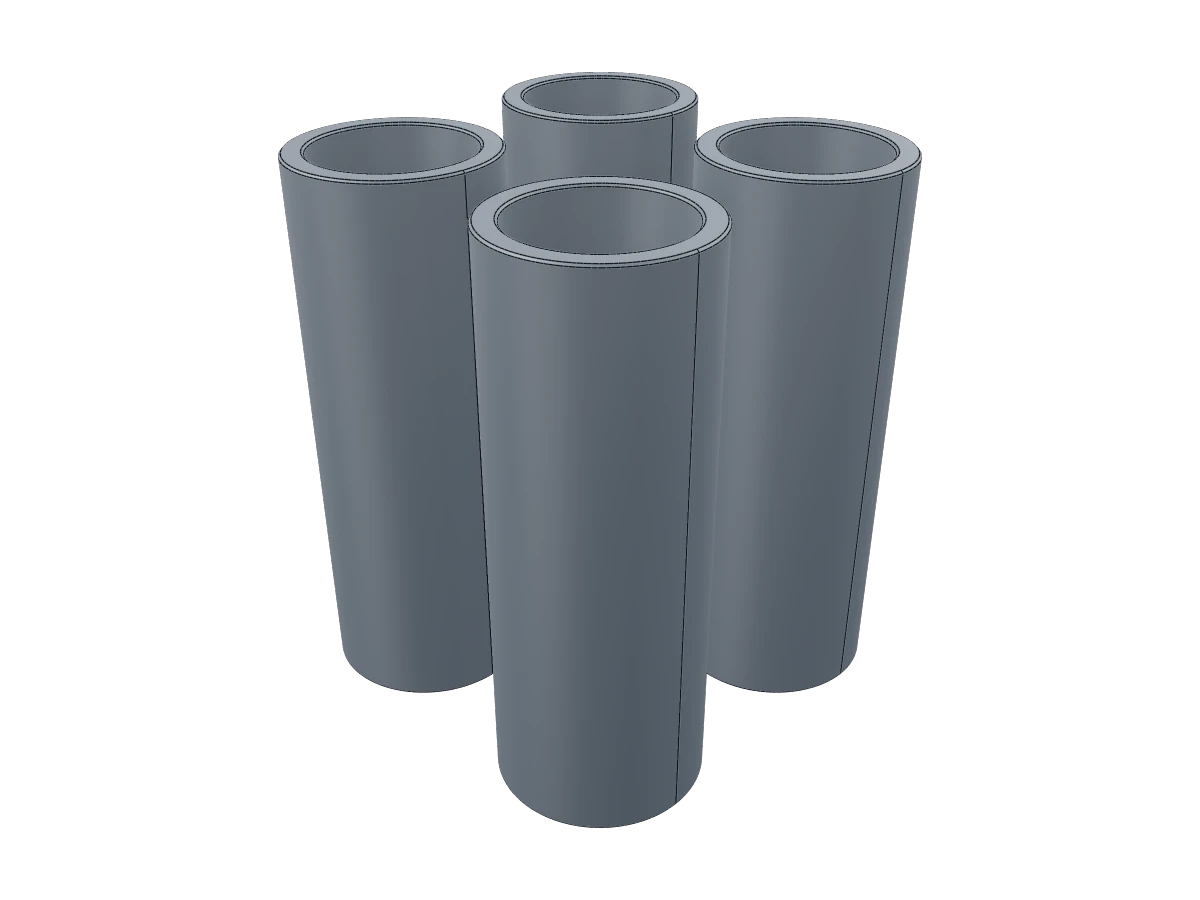 Cylinder Table Feet Extensions