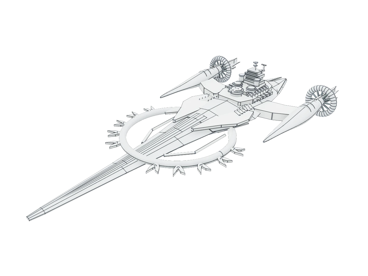 Ornate Spacecraft Model