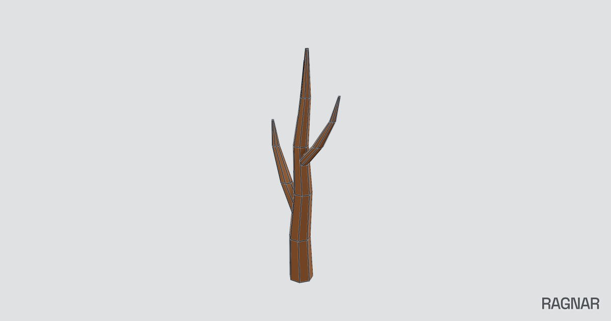 Low poly branch