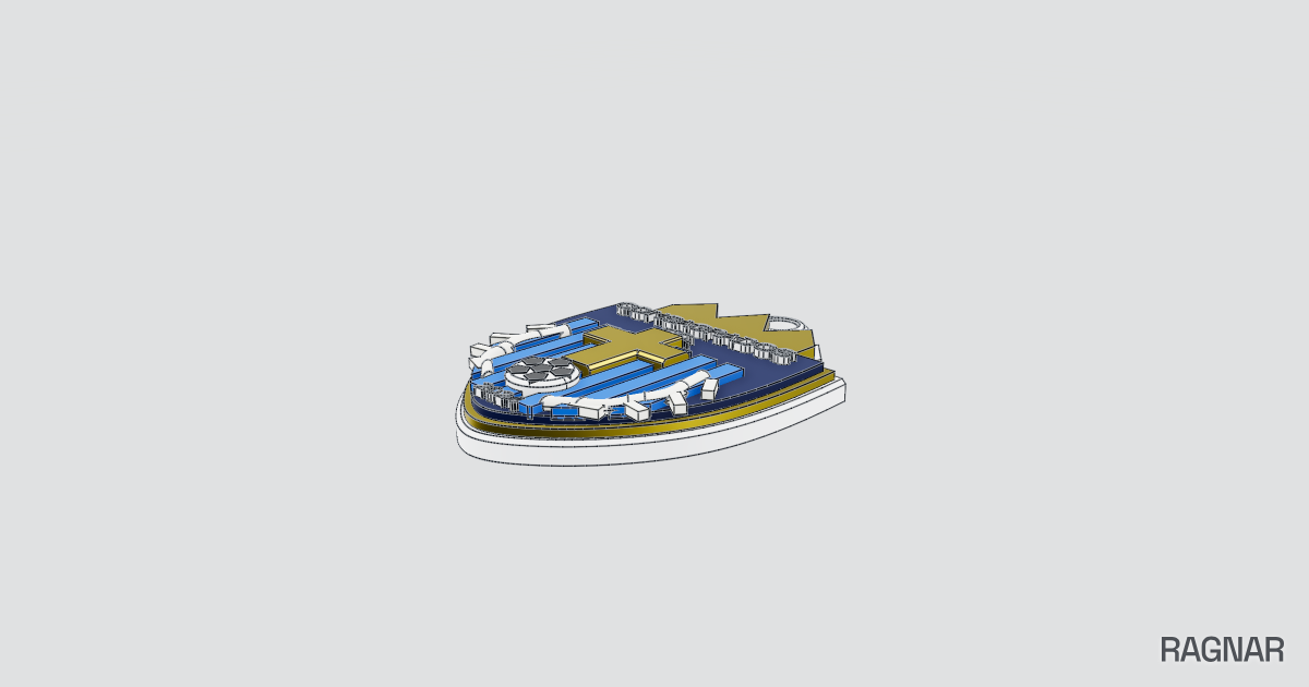 Shield keychain