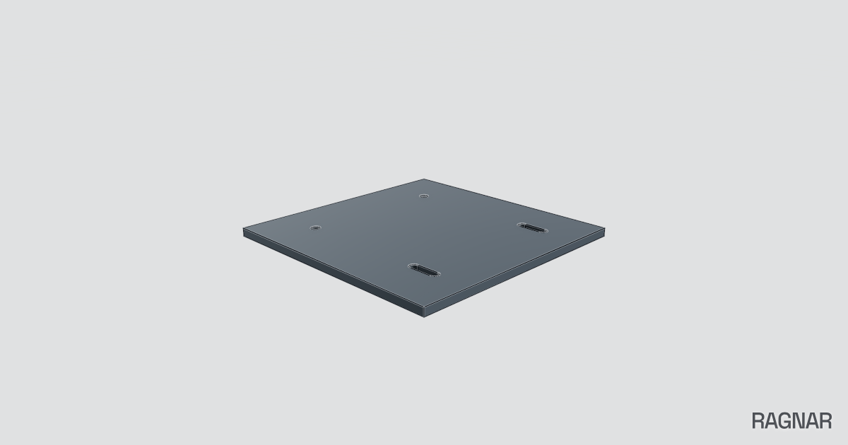 Square steel plate