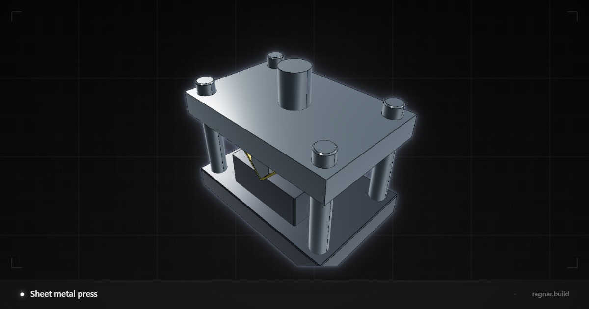 Industrial V-Bent Die Press