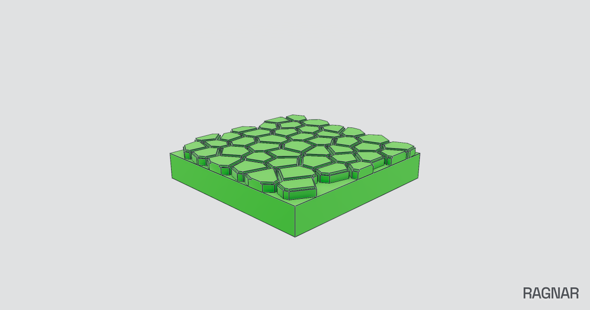Bio-inspired square panel