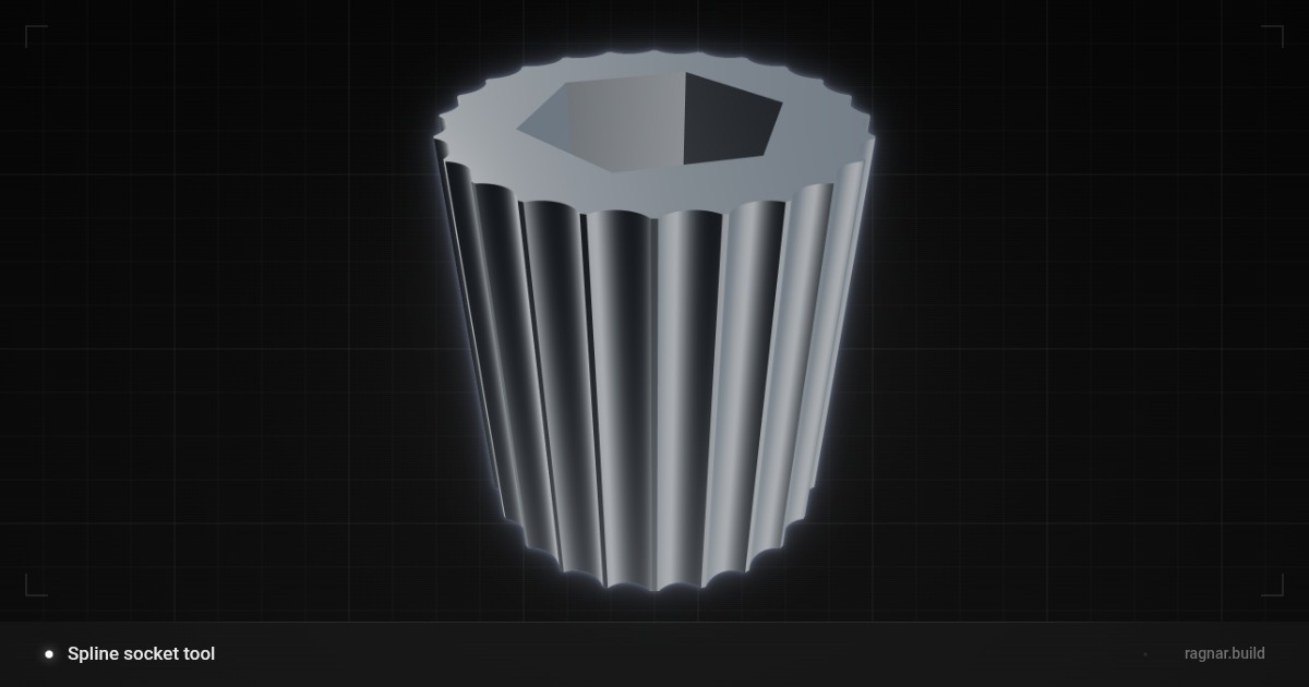 Spline socket tool