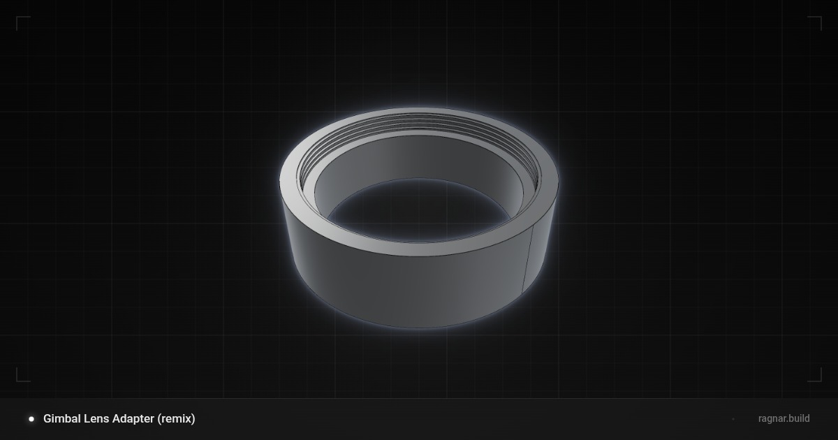 Gimbal Lens Adapter (remix)