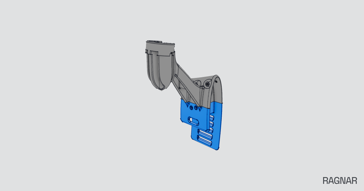 Canted motor mounts