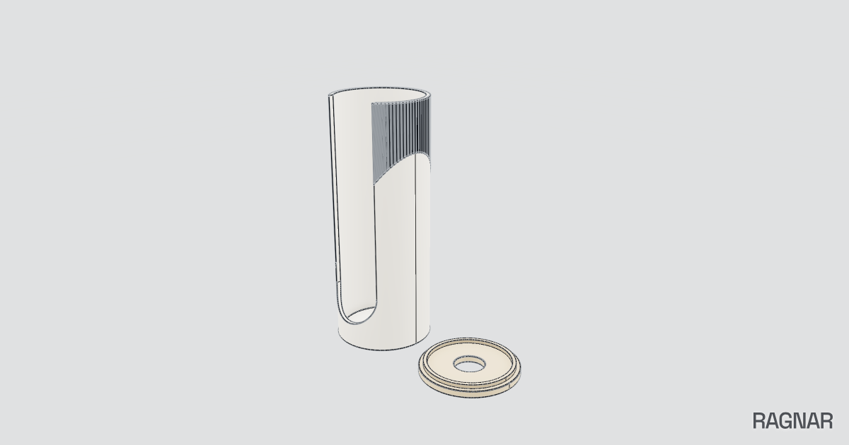 Fluted Cotton Dispenser