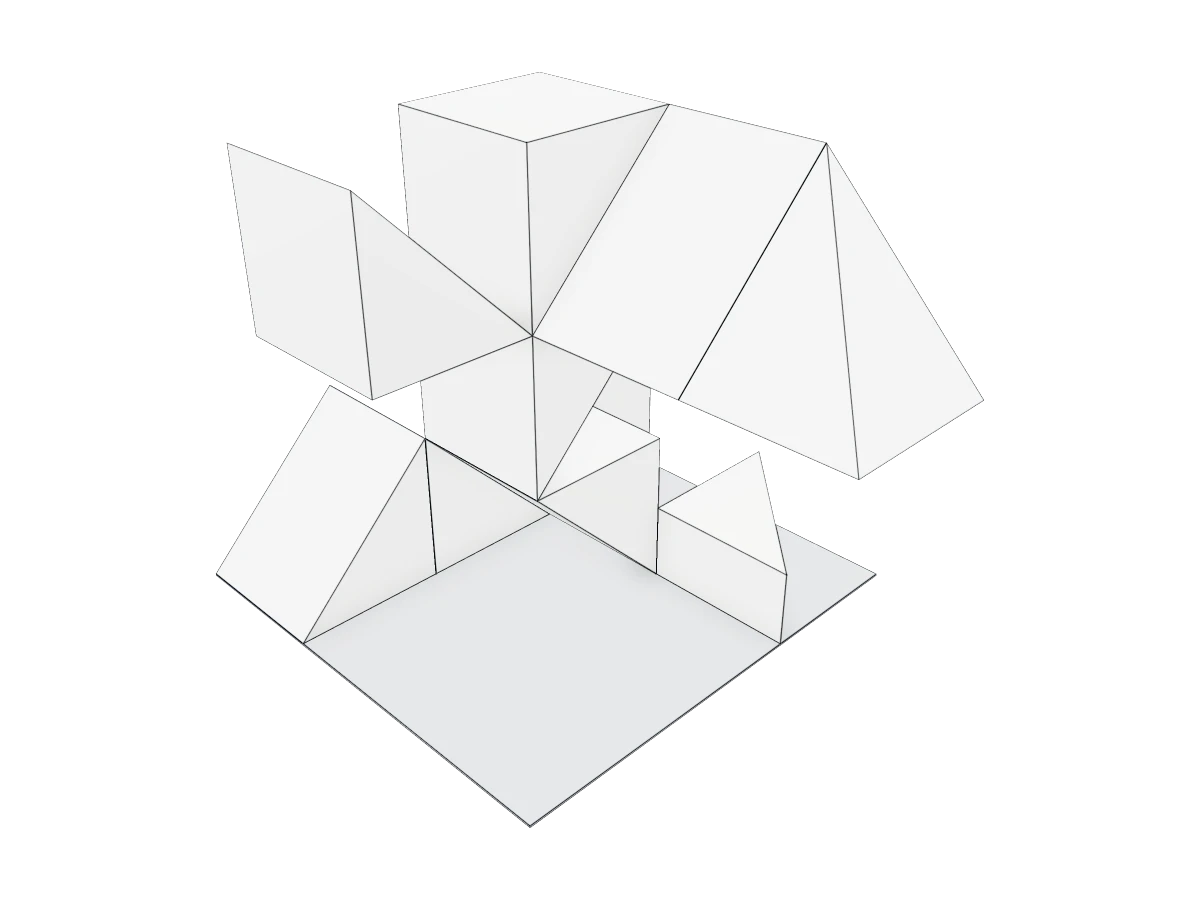 Abstract Geometric Sculpture