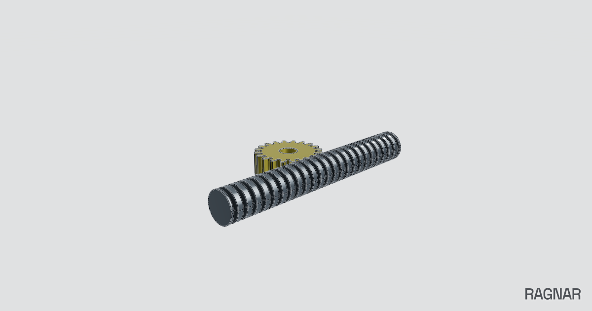 Round rack and pinion
