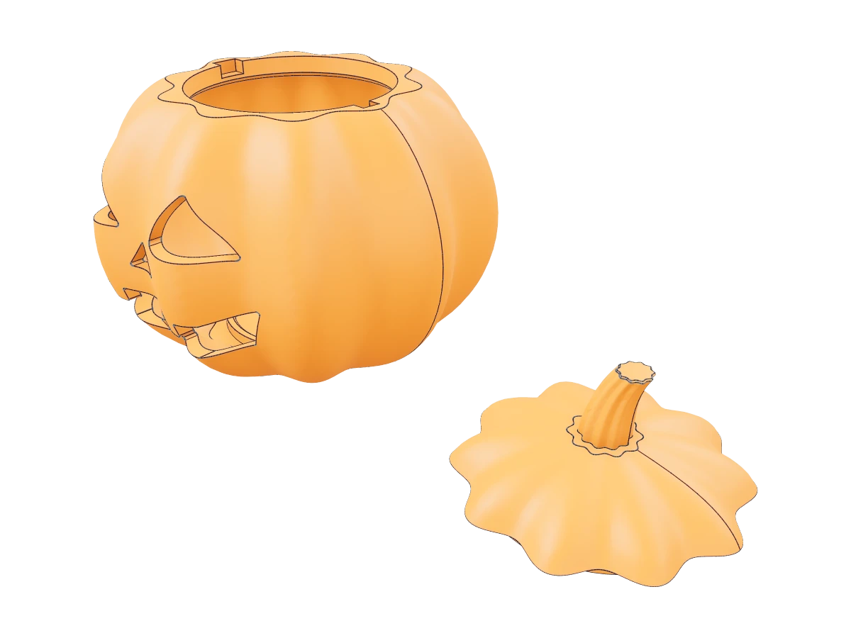 Hollow Electronic Pumpkin