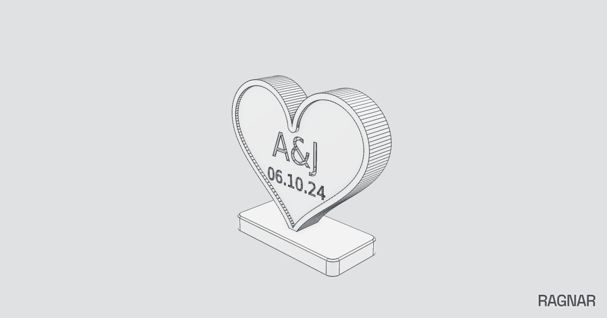 Detailed engraved model