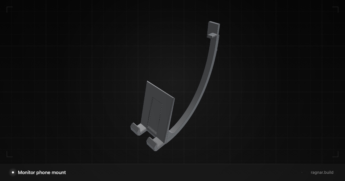 Monitor phone holder platform